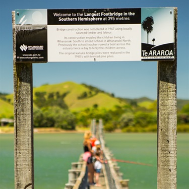 Whananaki pedestrian bridge