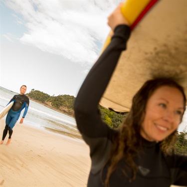 Sandy Bay surfers