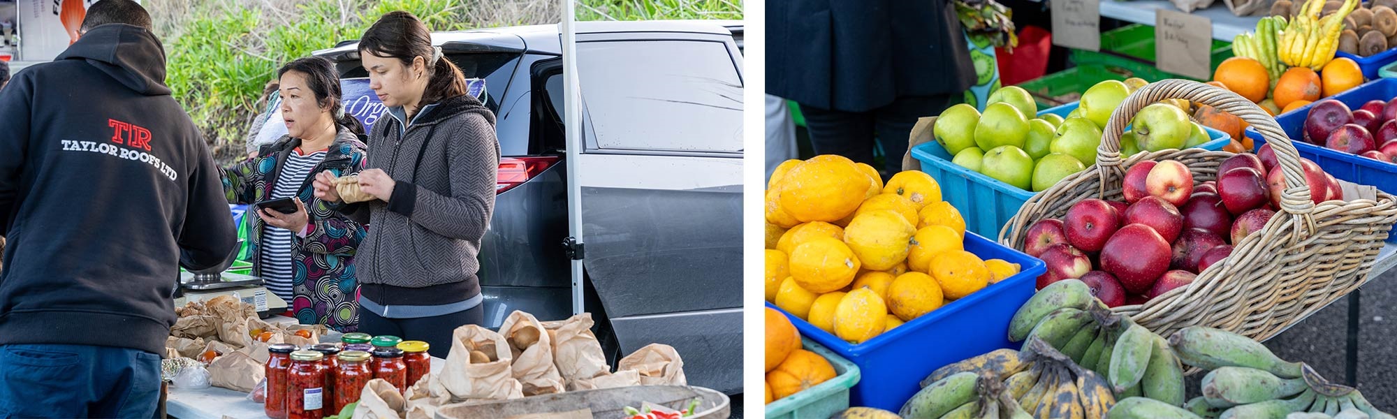 Nye from Starlight Organics sells produce at the local Growers Market