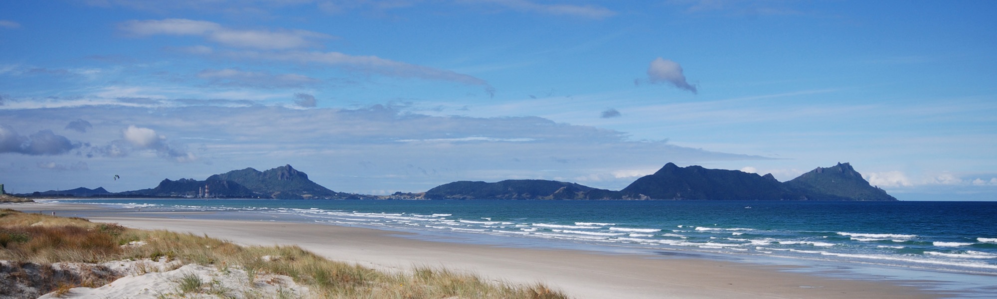 Scenic view of Ruakaka Beach